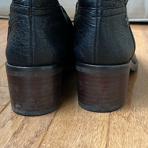 Tory Burch Black Leather Fulton Knee Length Boots Size 5.5 - Picture 14 of 16